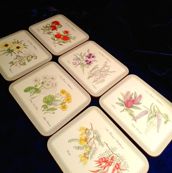 jason Dining Vintage Wildflowers Of New Zealand Coasters Poshmark